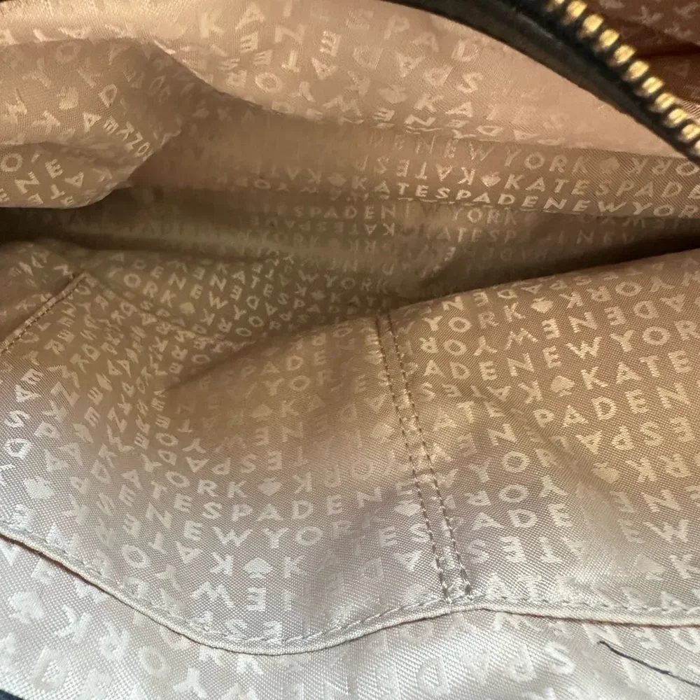 Kate Spade Elena Chelsea Park Coastline Patent Leather Tote Bag Mint and Black